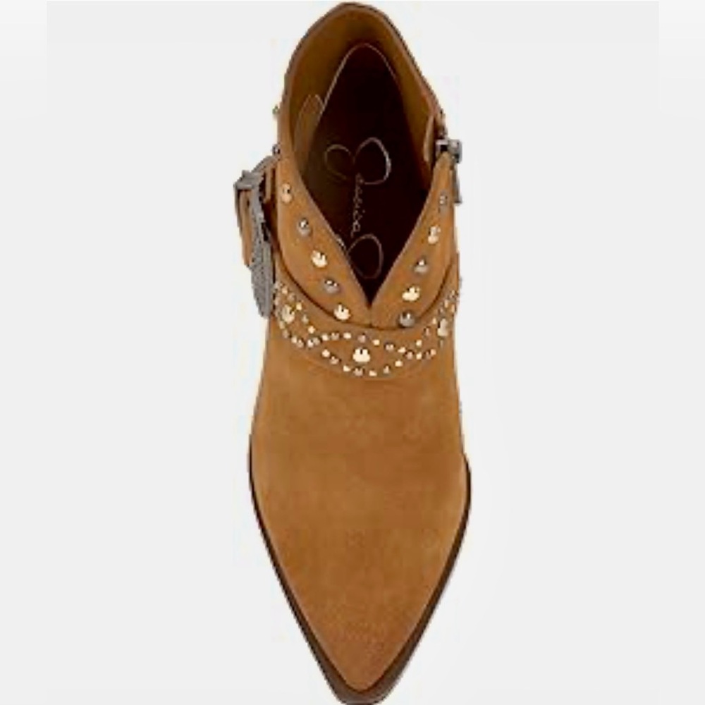 Brand new Jessica Simpson Pivvy Suede Western Ankle Booties 10 - Picture 6 of 7